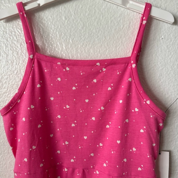Girls Pink Spaghetti Strap Pull Over Medium S8) Summer Casual Dress - Picture 5 of 6